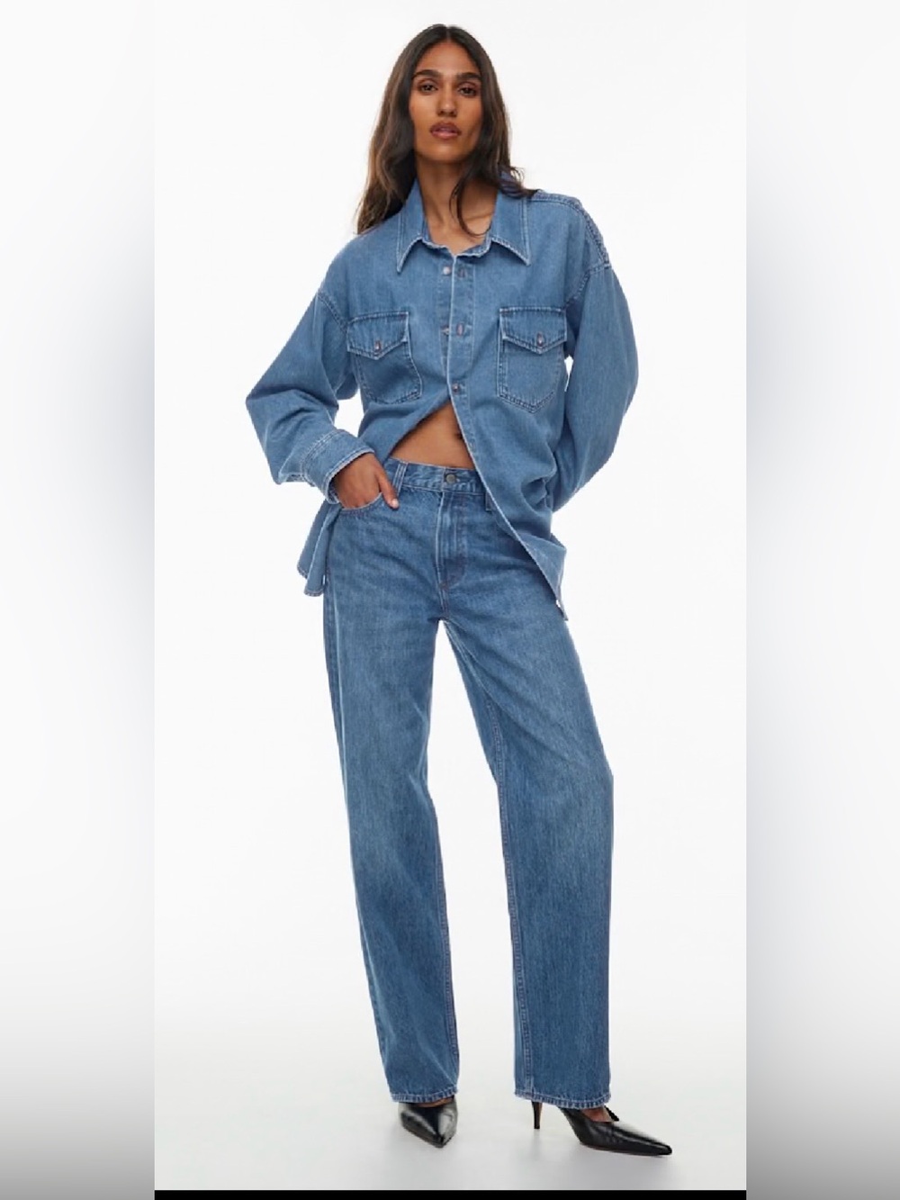 Aritzia Denim Forum ‘The 90s Iggy Lo-Rise Baggy Jeans Dark Wash